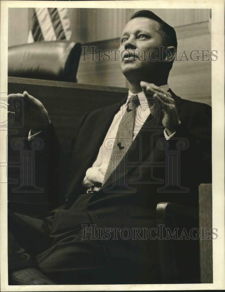 1959 Press Photo B. B. Morgan of Houston Testifies in Court - hcx51372- Historic Images