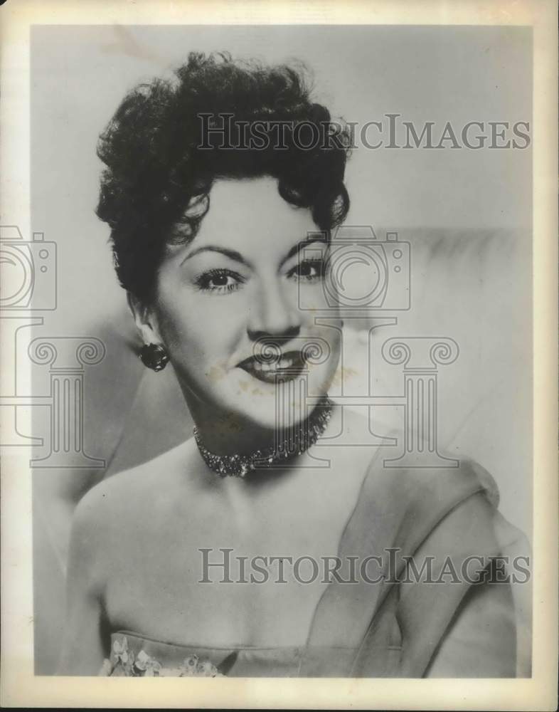 1956 Press Photo Actress Ethel Merman - hcx51514- Historic Images