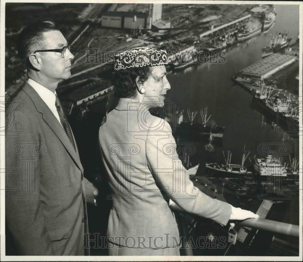 1957 Press Photo Federal Maritime Board member Thomas Stakem, Jr. and his wife- Historic Images