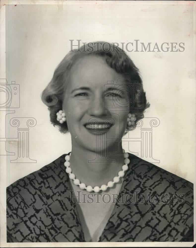 1956 Press Photo Houston School Board president Mrs. Olon Rogers. - hcx52320- Historic Images