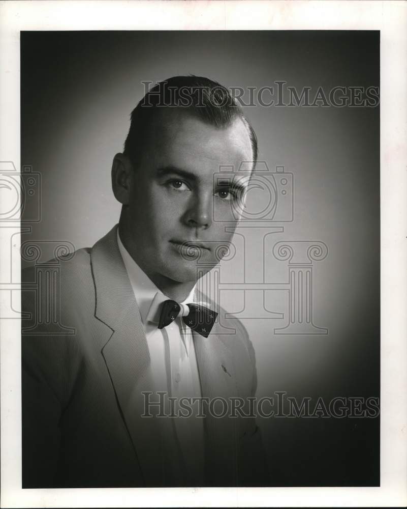 1957 Press Photo Houston Real Estate Board vice president David L. Stirton.- Historic Images