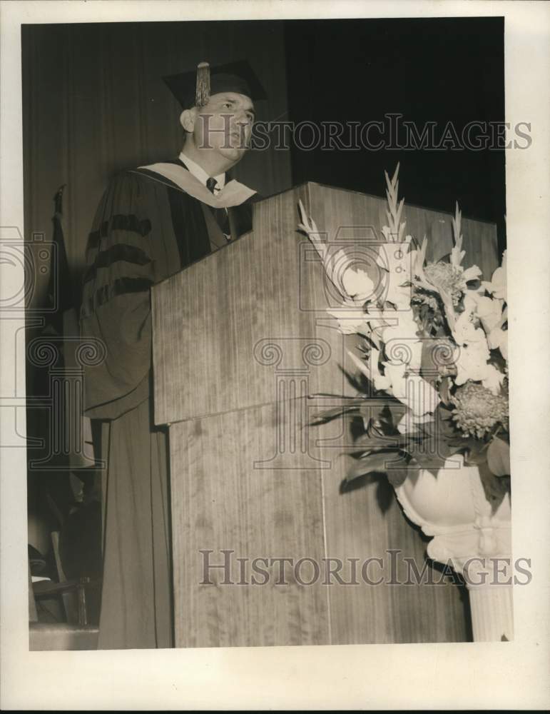 1956 Press Photo Dr. Thomas Spencer, President, Texas Public Junior College Assn- Historic Images