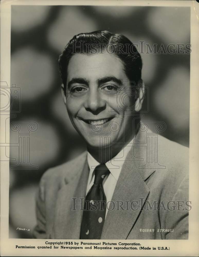 1955 Press Photo Robert Strauss of Paramount Pictures Corporation. - hcx52877- Historic Images