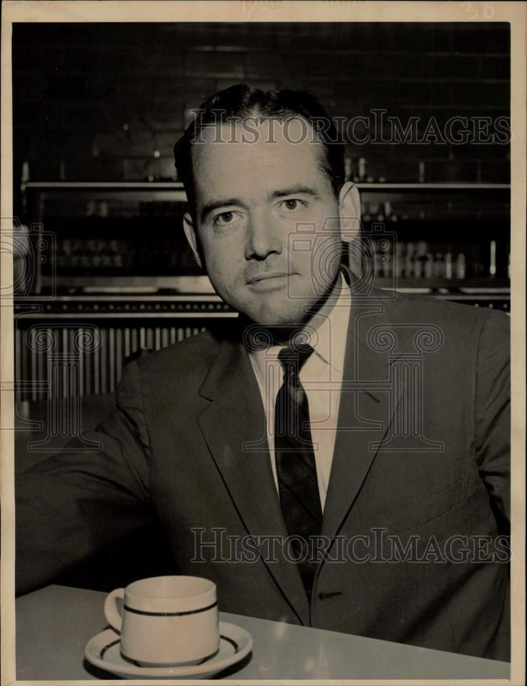 1957 Press Photo S.S.P.A. President Vincent O' Leary, Texas - hcx53454- Historic Images