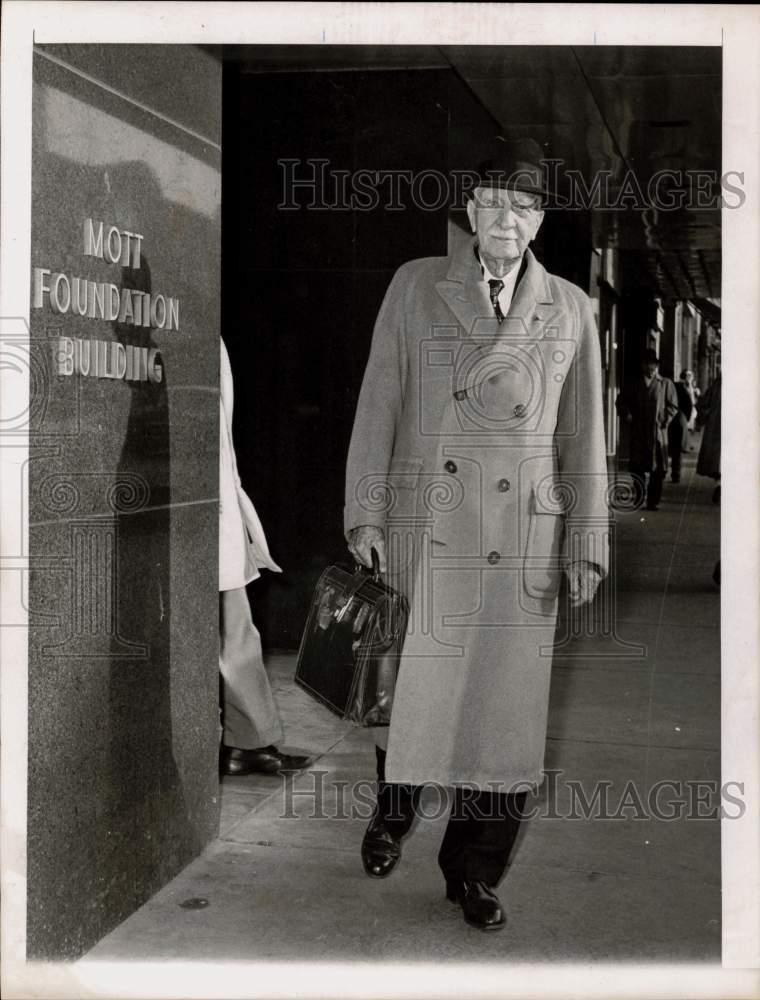 1960 Press Photo Charles S. Mott, Industrialist and Financier of Flint, Michigan- Historic Images