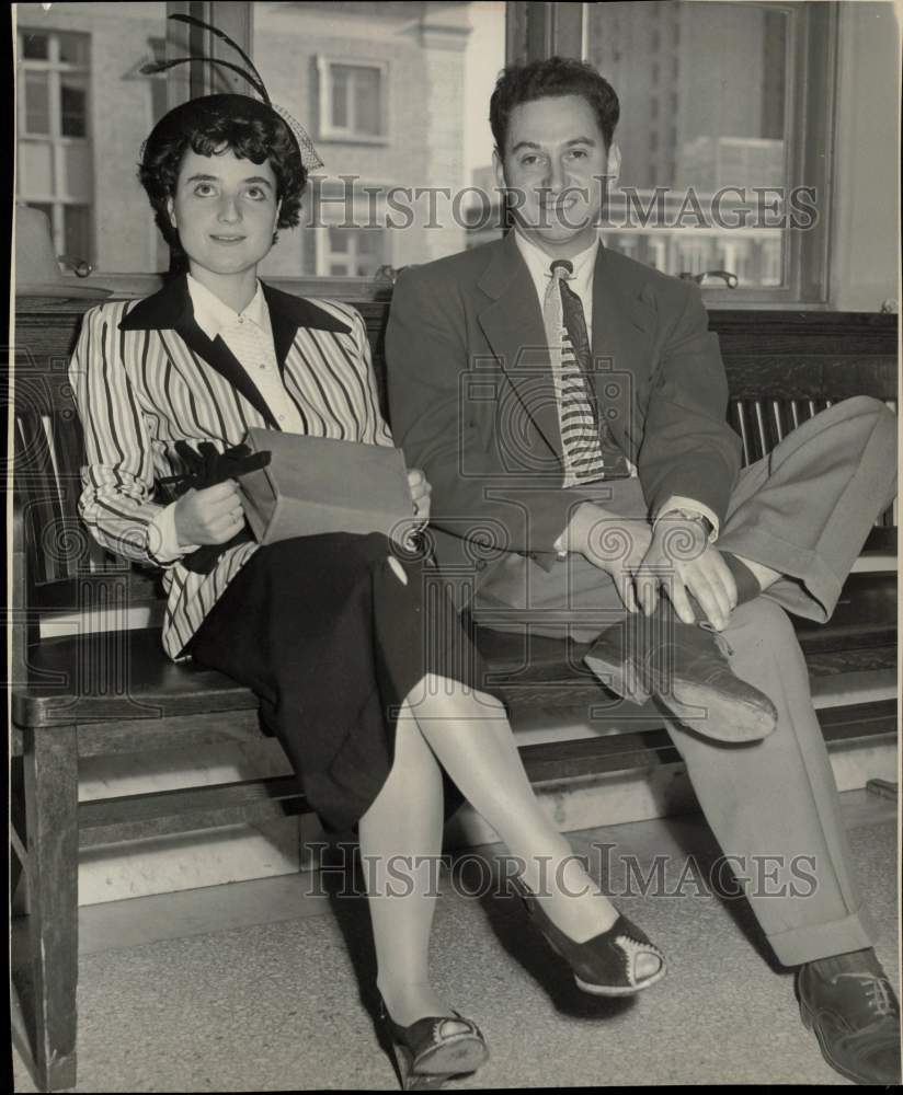 1949 Press Photo Mr. Wiltenberg and Wife - hcx54073- Historic Images