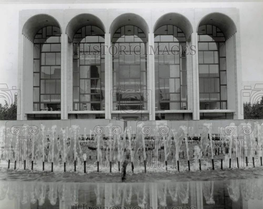 1966 Press Photo Facade of the Metropolitan Opera House, NYC - hcx54796- Historic Images