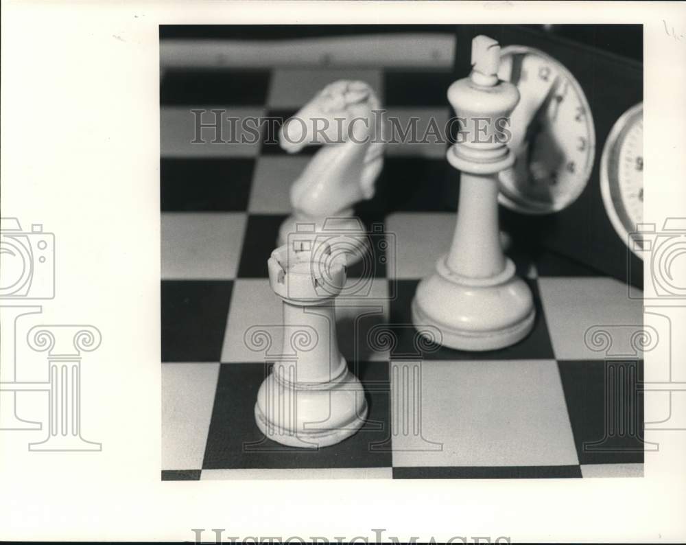 1986 Press Photo Chess pawns - hpa04098- Historic Images