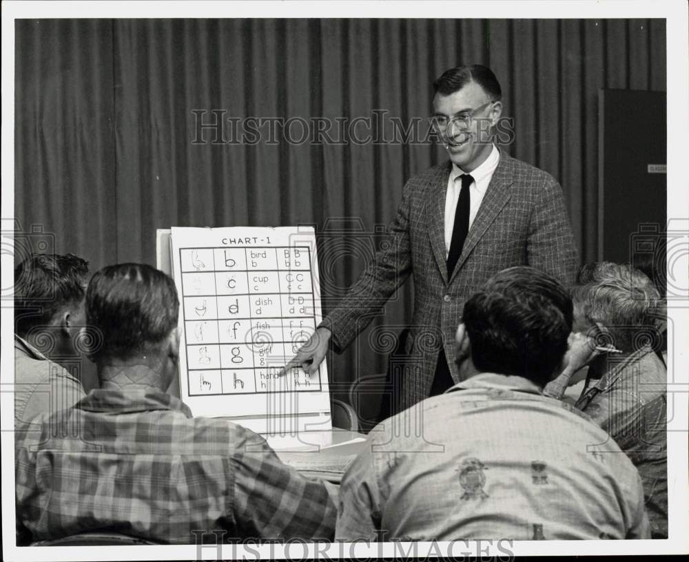 1964 Press Photo Houston Literacy Council Class - hpa06366