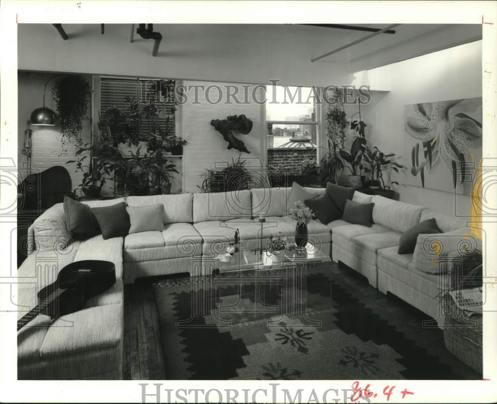 1978 Press Photo Module furniture in a Soho loft. - hpa08333- Historic Images