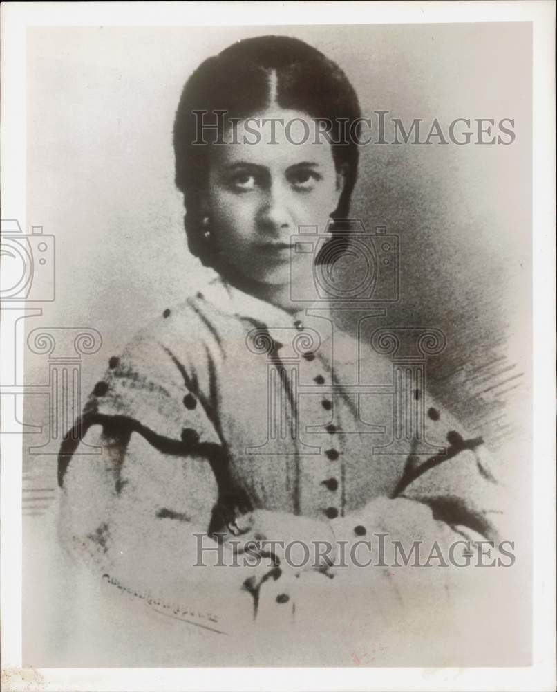 1828 Press Photo Sonya A. Bers, Russian Author Leo Tolstoy's Wife - hpa16824