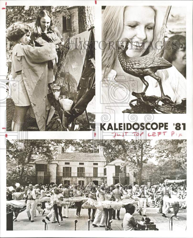 1981 Press Photo Arts and Crafts at Beaumont&#39;s Kaleidoscope Festival - hpa27401- Historic Images