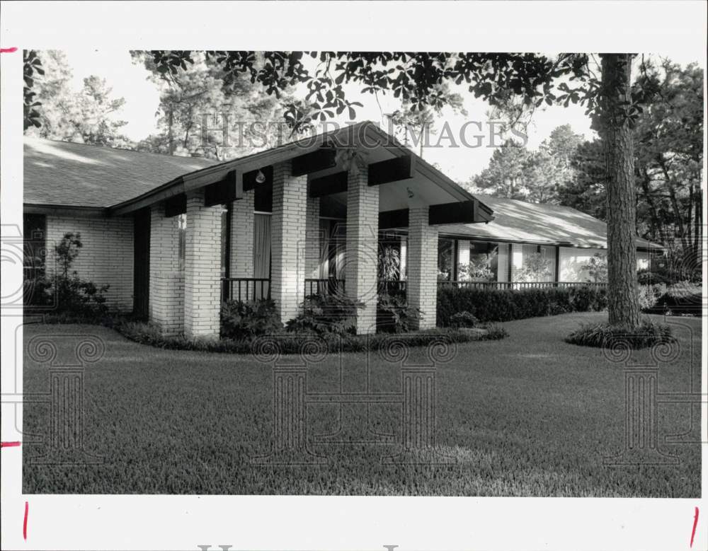 1986 Press Photo Scene of kidnapping in Houston at 659 Shartle Circle.- Historic Images