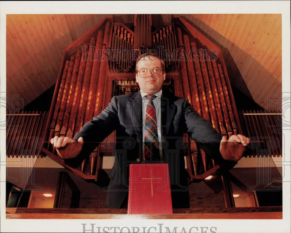 1993 Press Photo Holy Spirit Episcopal of Houston music director Brian Taylor- Historic Images