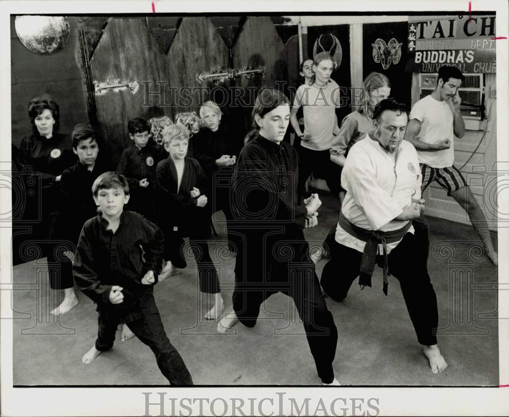 1971 Press Photo Students participate in Judo class. - hpa31916- Historic Images