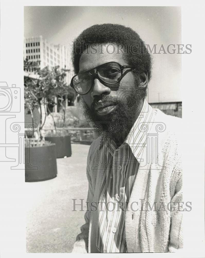 1984 Press Photo Lorenzo Thomas, Houston Poet - hpa32994- Historic Images