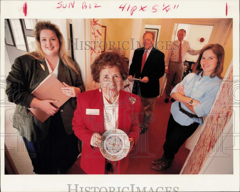 1994 Press Photo Marge Tinsley, Family Have Business Offices in House, Texas- Historic Images