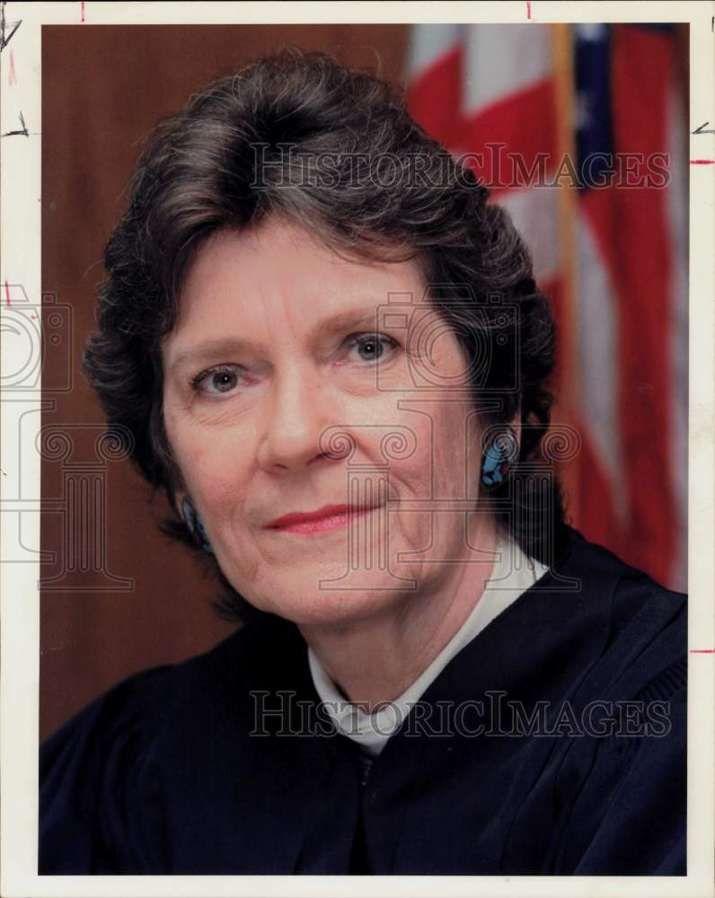 1988 Press Photo Houston, Texas, Judge Mary Bacon - hpa43096- Historic Images