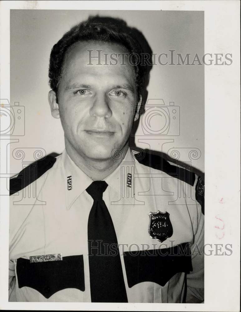 1984 Press Photo Houston Policeman Mark Clark Elected Head of Police Association- Historic Images