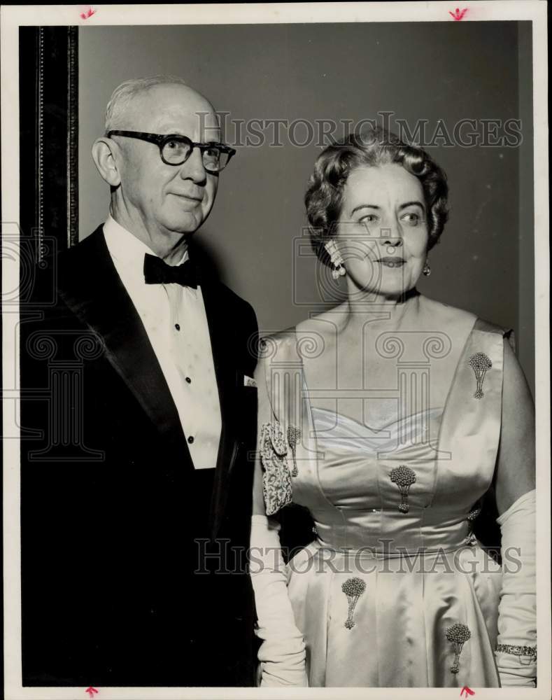 1961 Press Photo Mr. & Mrs. Willard B. Wagner at Country Club for Fall Dance, TX
