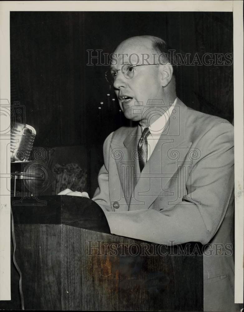 1948 Press Photo Agriculture Secretary Charles F. Brannan at Cotton Congress, TX