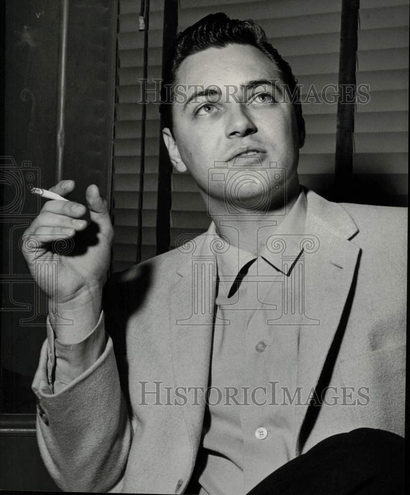 1959 Press Photo John Lester Davis, charged with murder of brother-in-law.