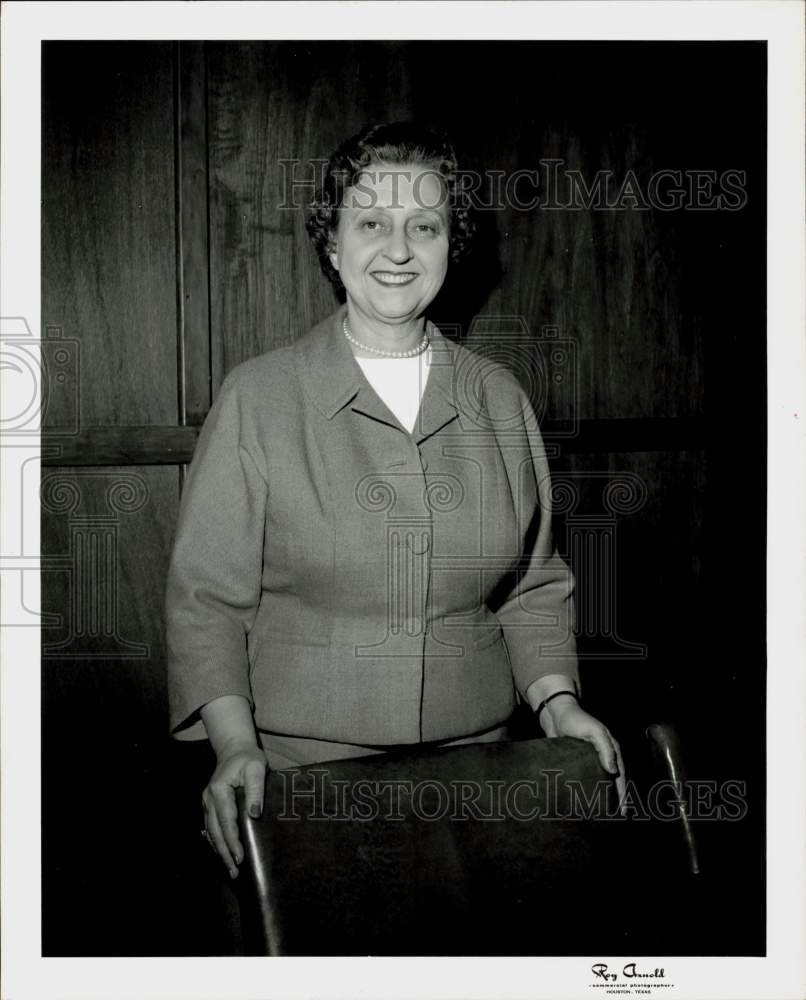 1960 Press Photo Bessie Monroe Ebaugh, University of Houston Dean of Women- Historic Images