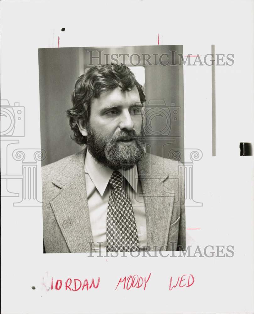 1979 Press Photo Dennis Riordan, Moody Park Three trial attorney. - hpa56675