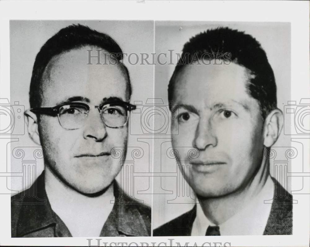 1960 Press Photo Joseph Corbett, left, and unidentified man who vanished from CO- Historic Images