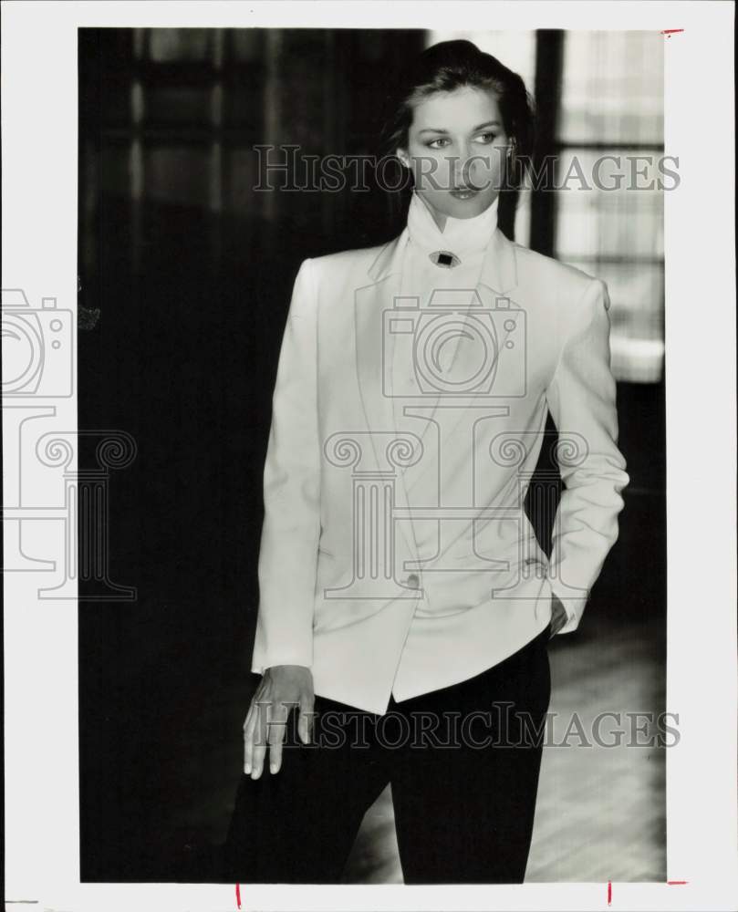 1983 Press Photo Model/Actress Clotilde of Lauren Cosmetics. - hpa58318- Historic Images