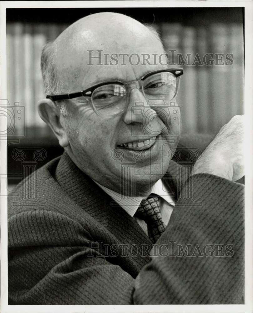 1966 Press Photo Arvin Donner, University of Houston&#39;s Dean of Education- Historic Images