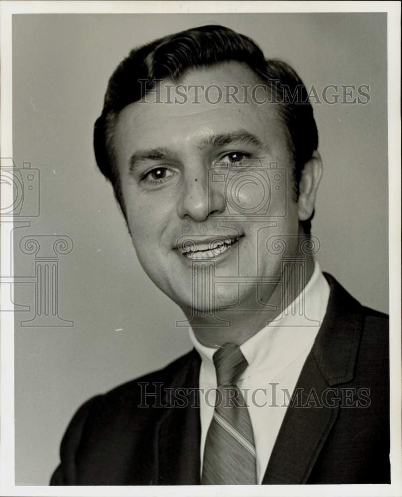 1969 Press Photo Bill Williams, Harris County Democratic Committee secretary.- Historic Images