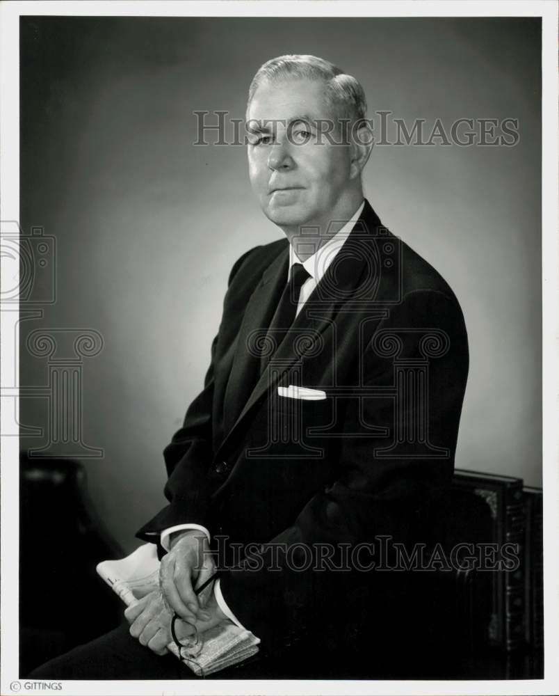 1961 Press Photo H.D. Gray, Southern Pacific treasurer in Texas and Louisiana.- Historic Images