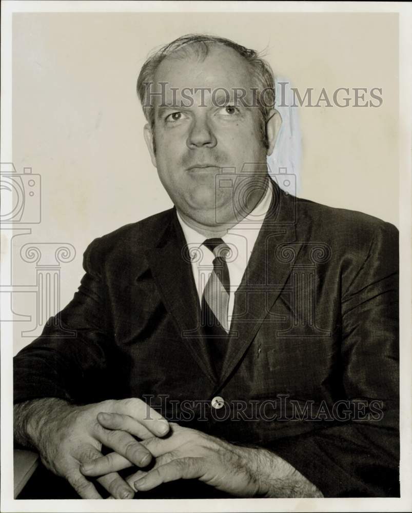 1968 Press Photo John Edison Kelly, charged with forgery and intent to defraud- Historic Images