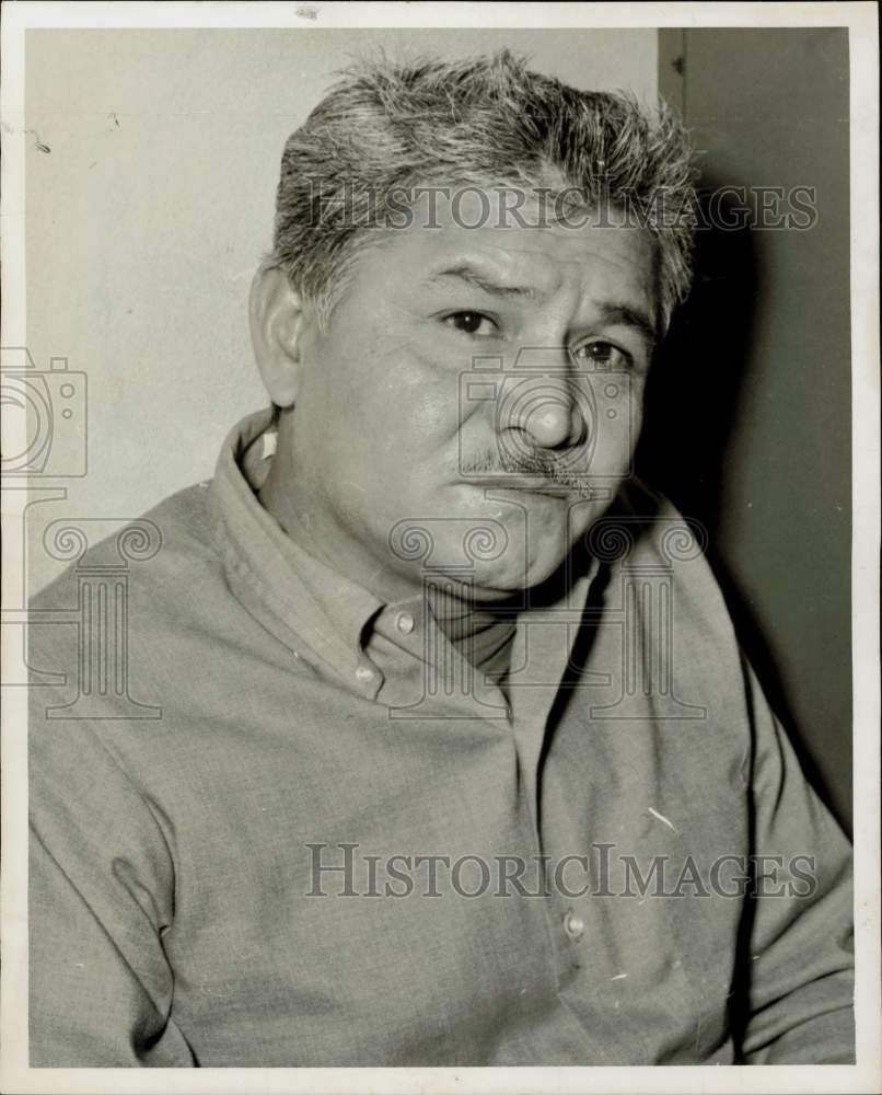 1969 Press Photo Joe Gutierrez, accused of running Houston prostitution ring.- Historic Images