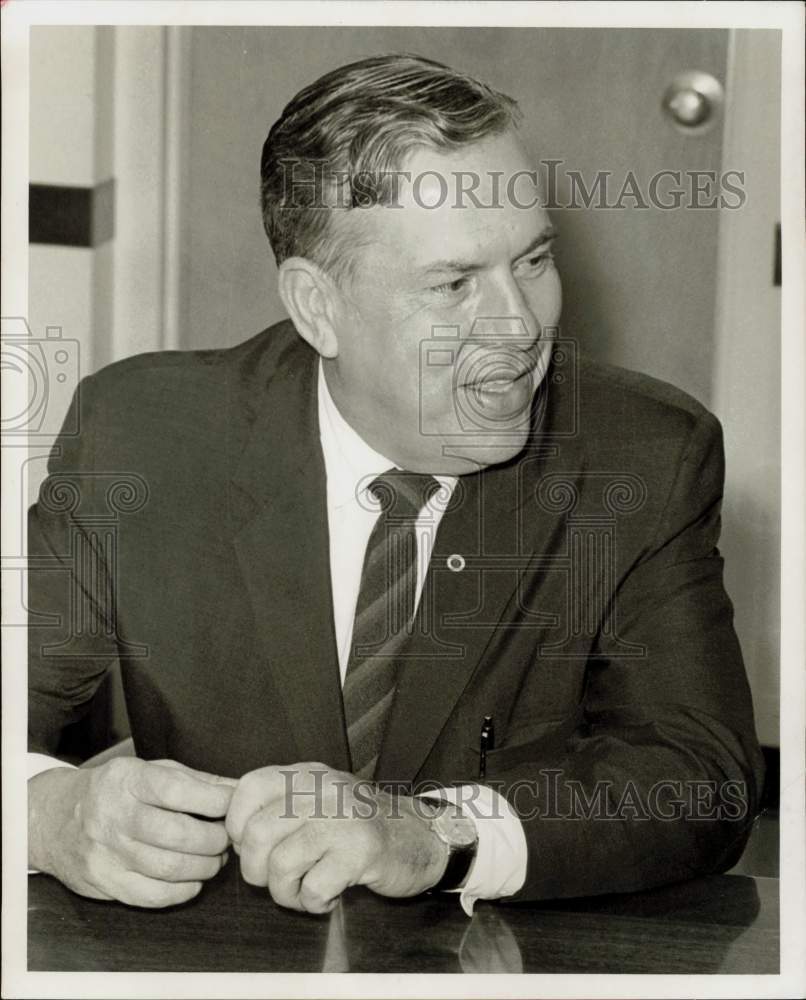 1968 Press Photo Joseph Hannaberry, New York International Union president.- Historic Images