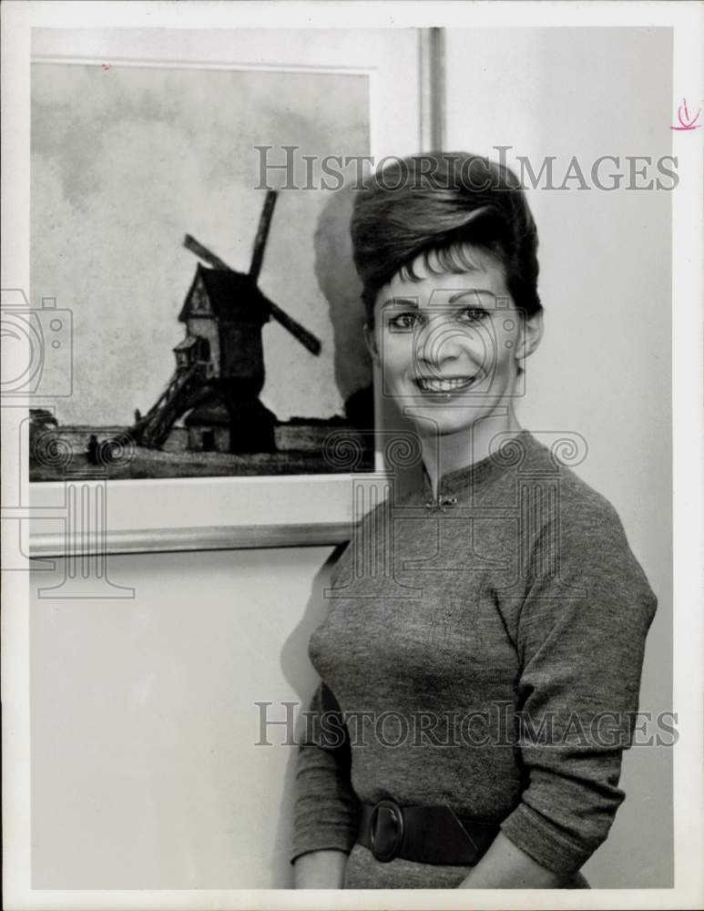 1963 Press Photo Ineke Kooystra, Secretary-Treasurer of European Club.- Historic Images