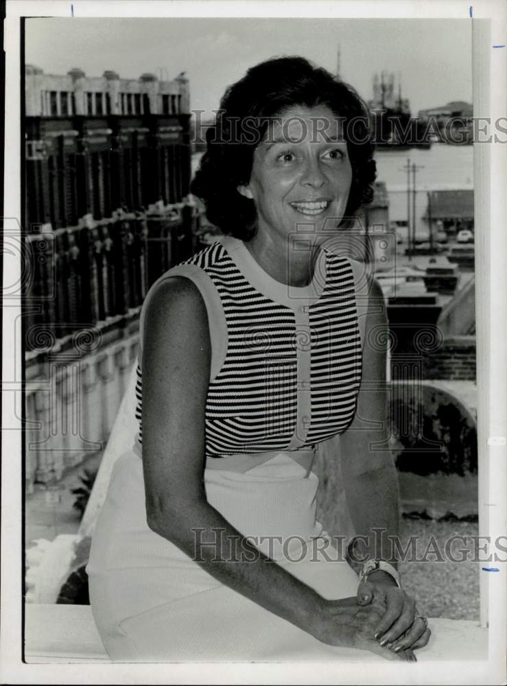 1974 Press Photo Preservationist Emily Whiteside Galveston, TX - hpa62572- Historic Images