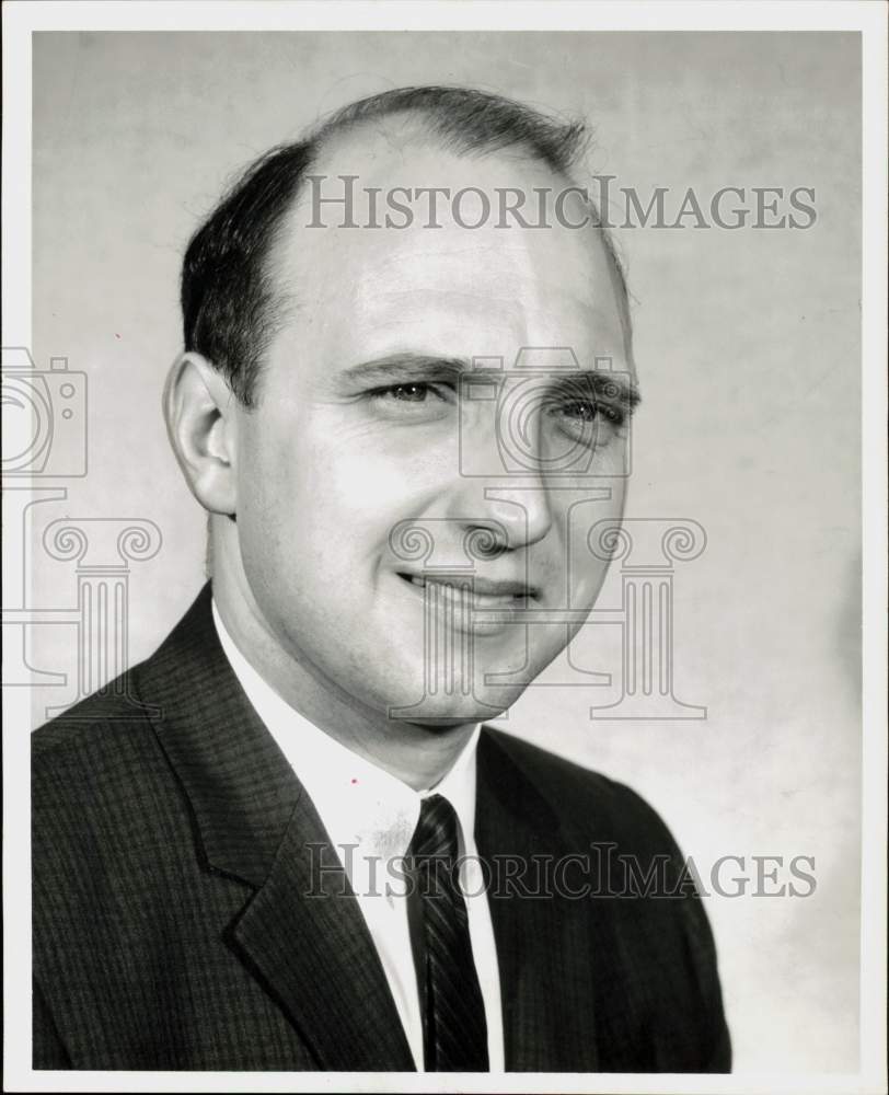 1964 Press Photo Tennyson Whorton, &quot;Houston Post&quot; Staffer - hpa62577- Historic Images