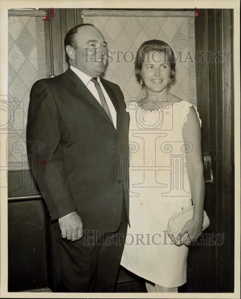 1967 Press Photo Mr. and Mrs. W.D. Black attend event in Houston. - hpa62609- Historic Images