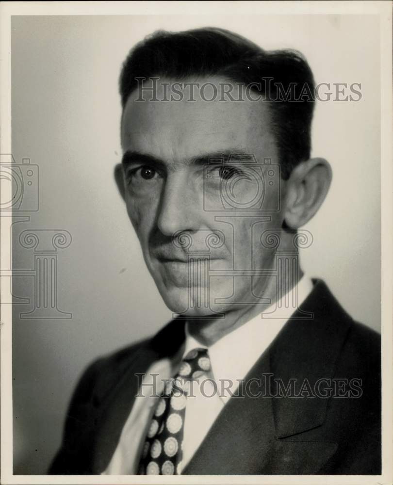 1948 Press Photo William Bevil, Shell Company&#39;s Houston treasury manager.- Historic Images