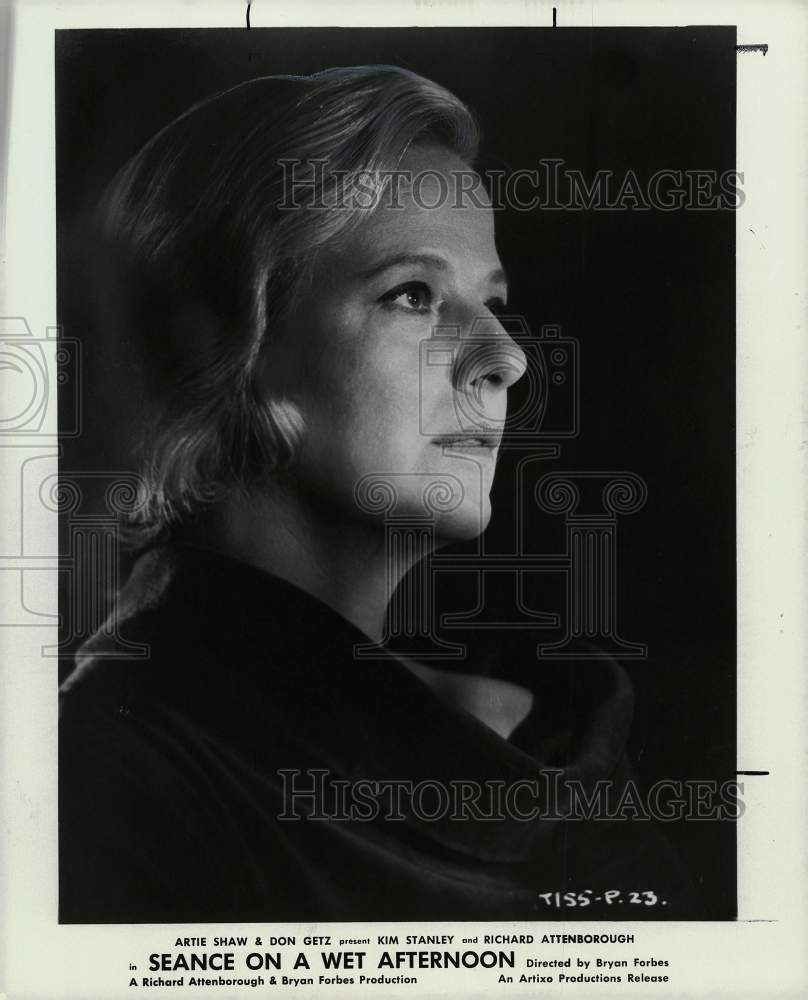 1965 Press Photo Kim Stanley stars in &quot;Seance on a Wet Afternoon.&quot; - hpa63676- Historic Images