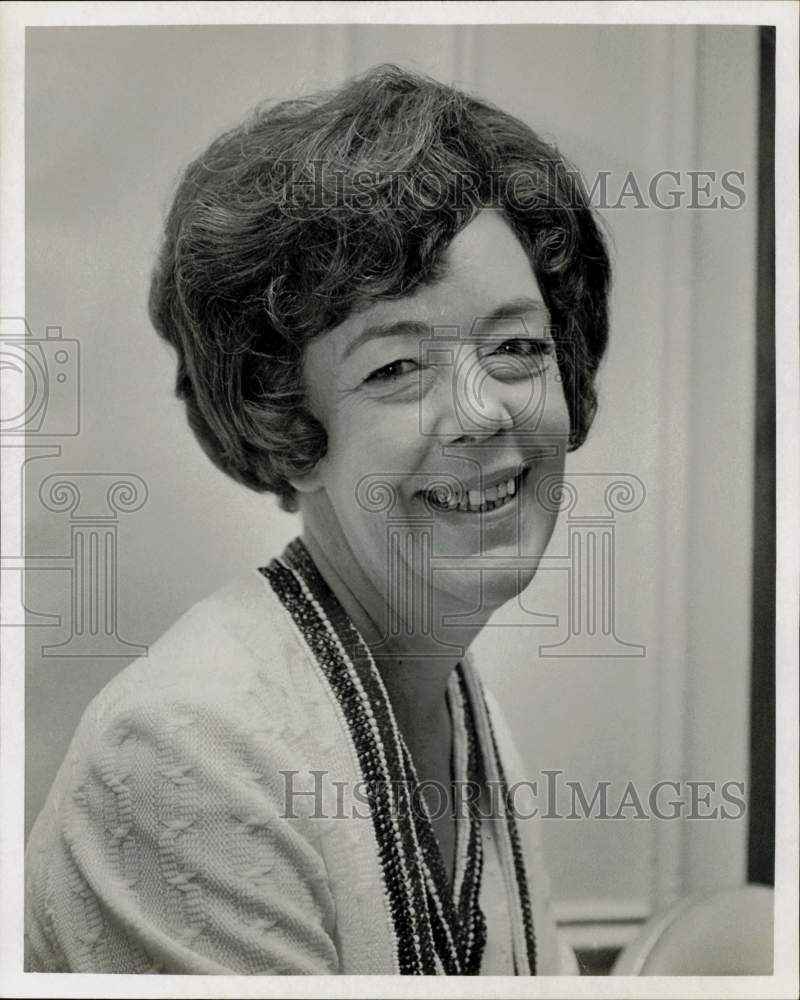 1973 Press Photo Mrs. Gene Riddle Brown Rigg of Texas Bicentennial committee- Historic Images