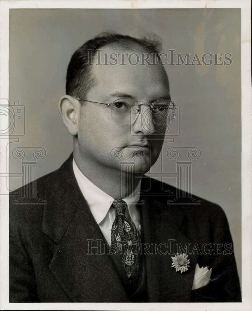 1956 Press Photo Shell Chemical Vice President of Manufacturing W.P. George- Historic Images