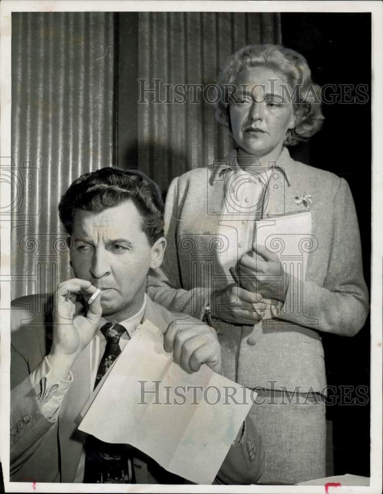 1957 Press Photo Eddie Bracken and Virginia Kaye star in Alcoa - hpa65883- Historic Images