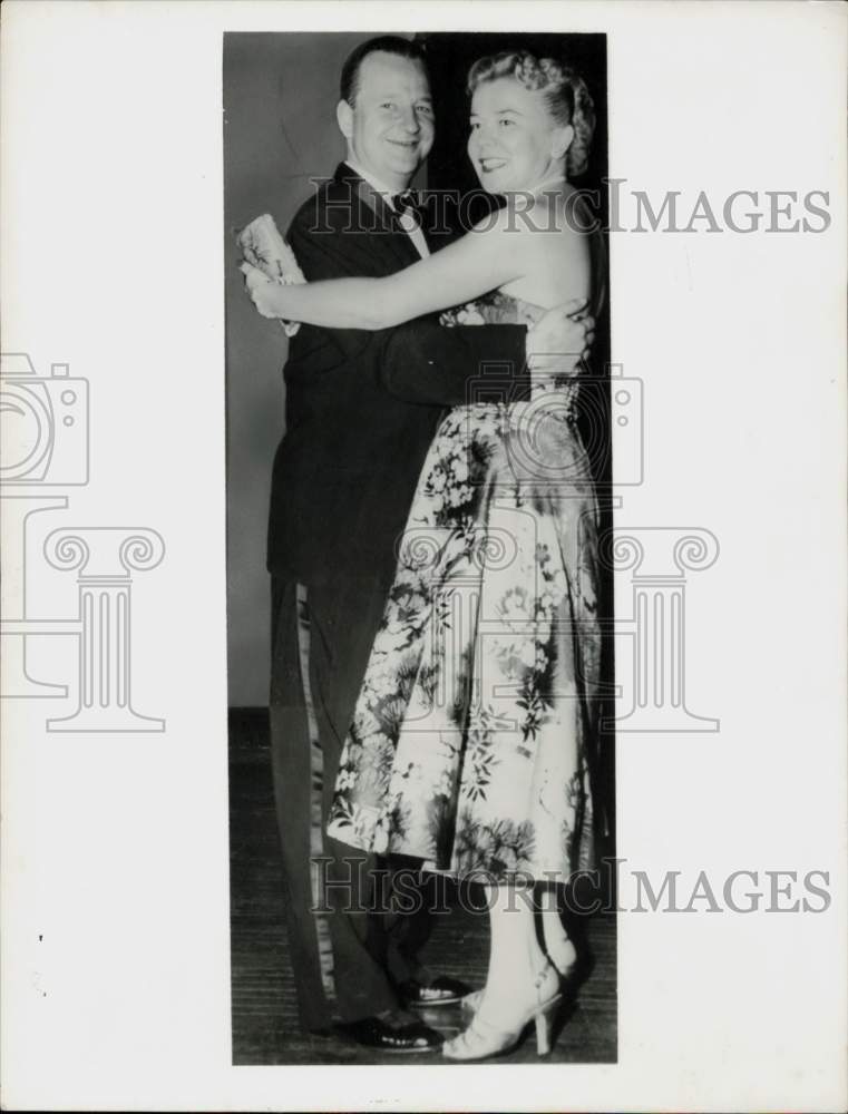 1957 Press Photo Benson Ford and partner dancing. - hpa65960- Historic Images