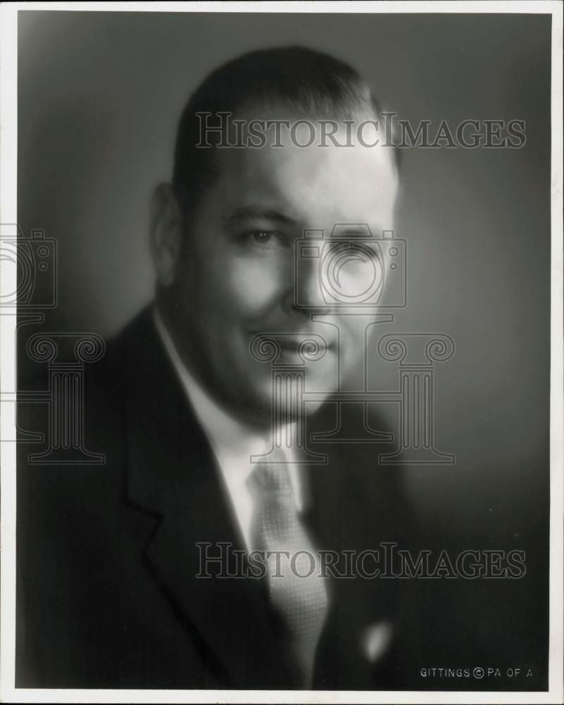 1955 Press Photo Everett Mattson, Vice President of T.J. Bettes Co., Houston.- Historic Images