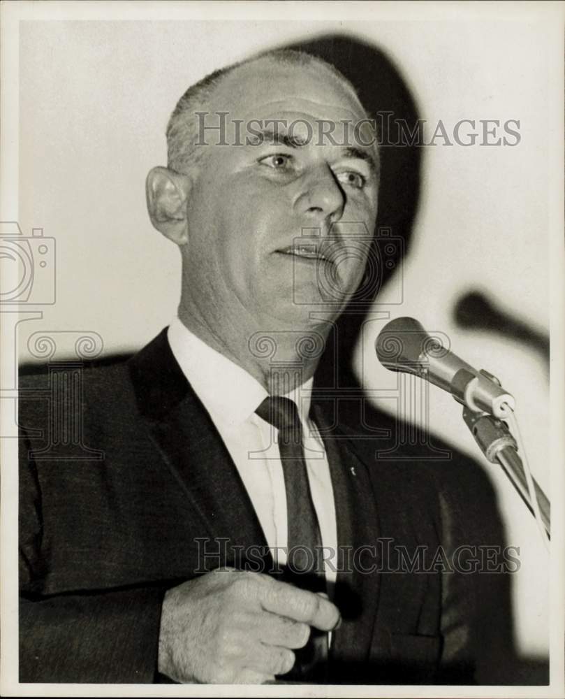 1965 Press Photo Ralph Cushman, Houston politics. - hpa66630- Historic Images