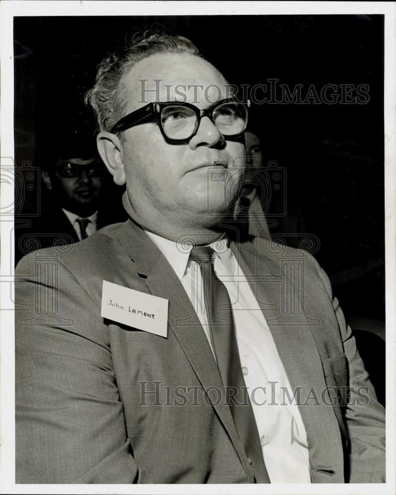 1969 Press Photo John Lamont, Director of Air Pollution for the City of Houston- Historic Images