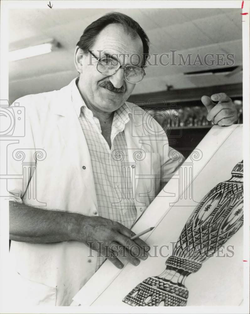 Press Photo Miroslav Havel, Director of Design fort Waterford Crystal- Historic Images